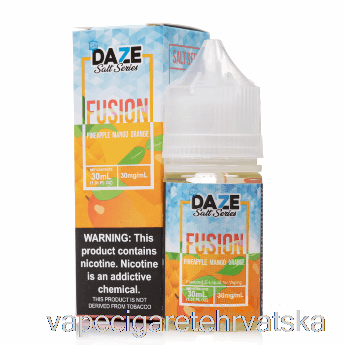 Vape Hrvatska Ledeni Ananas Mango Naranča - 7 Daze Fusion Sol - 30ml 50mg